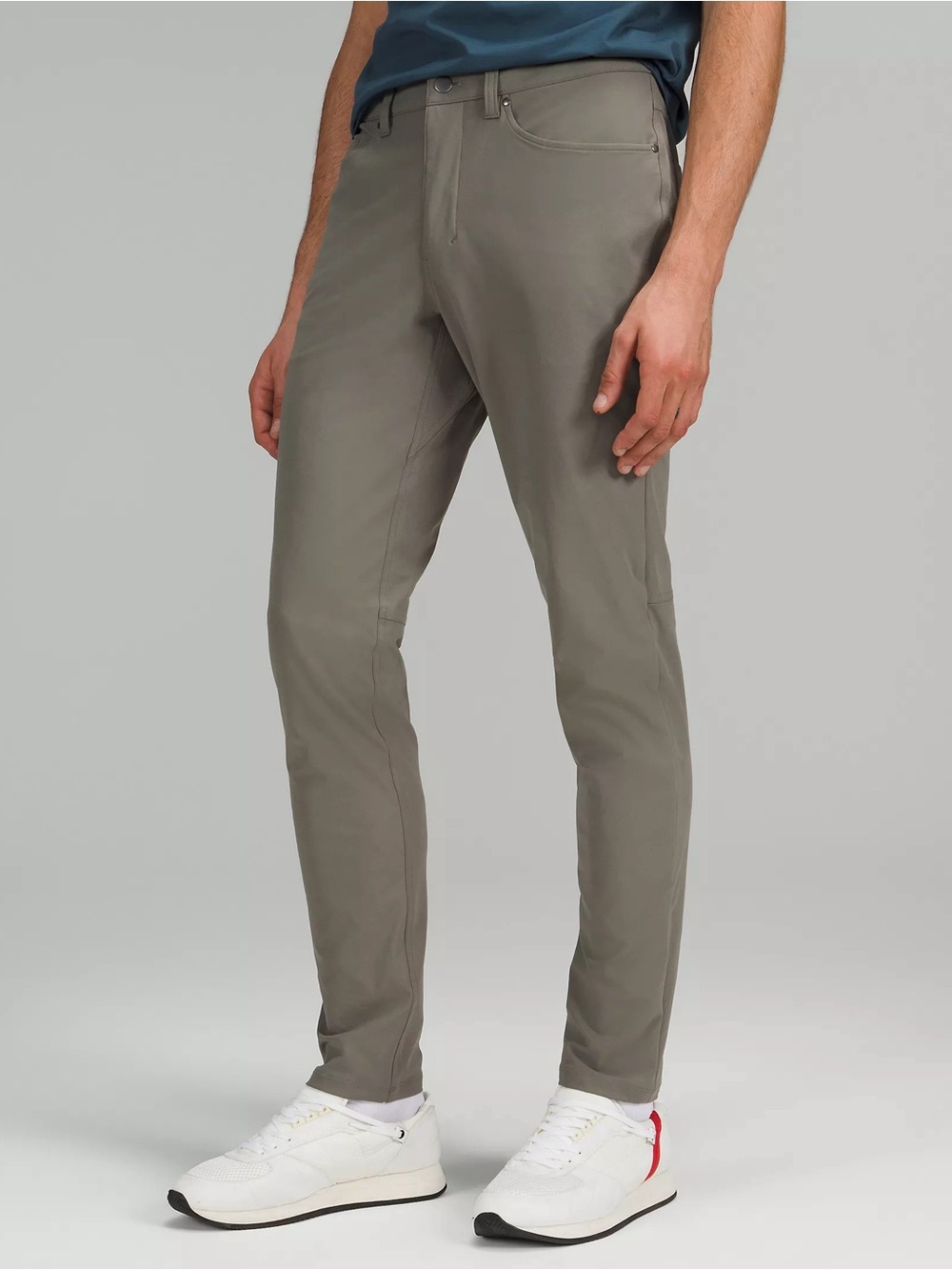 NWT Lululemon ABC Slim-Fit 5 Pocket Pant Warpstreme Size 31 X 32L Grey Sage